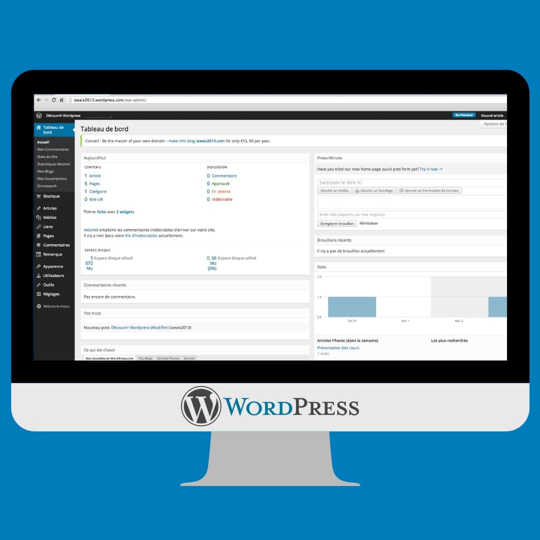 Wordpress BO presentation-wordpress