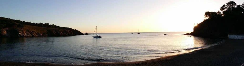 Plage dans le Sud de la France