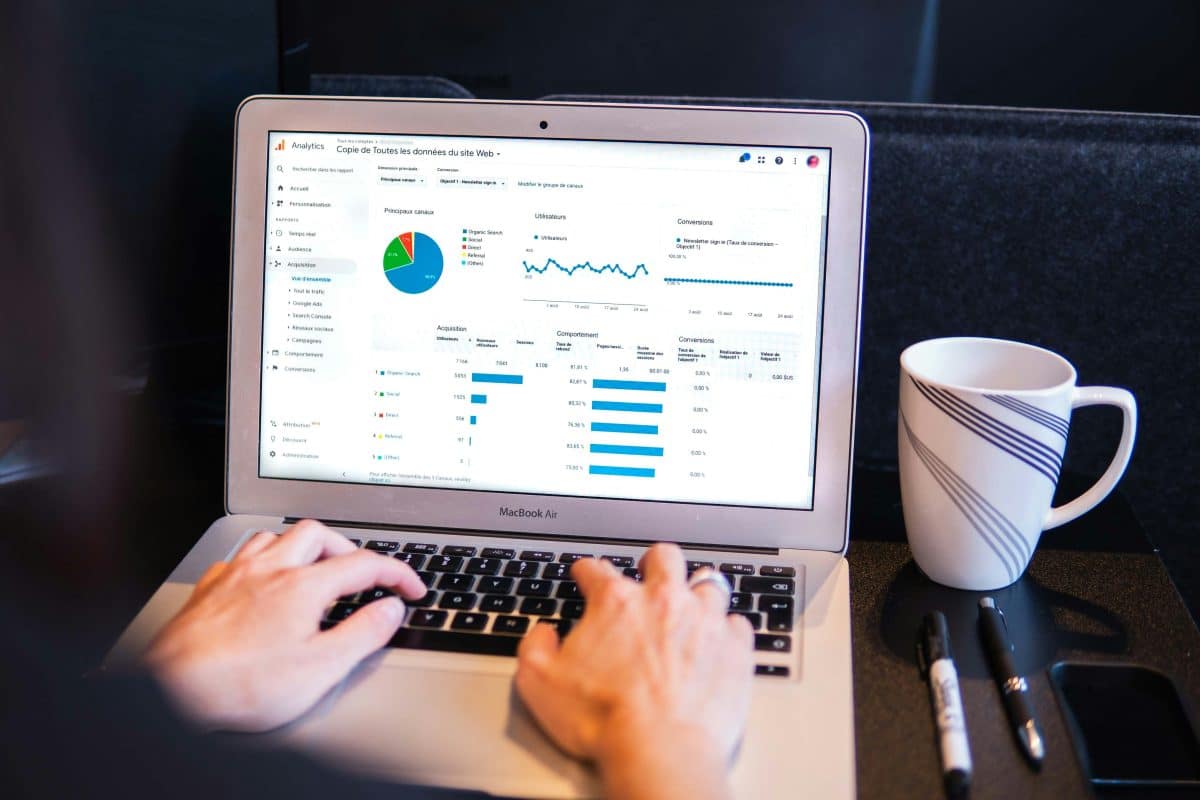 Tableau de bord Google Analytics