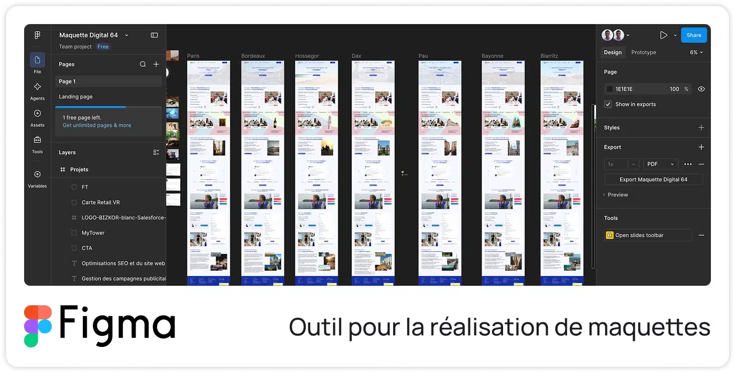 Figma — Outil pour la realisation de maquettes