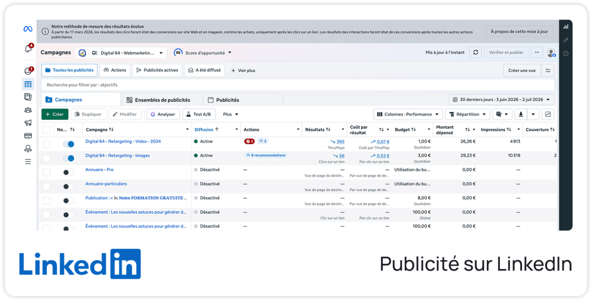 LinkedIn Ads — Publicite sur LinkedIn