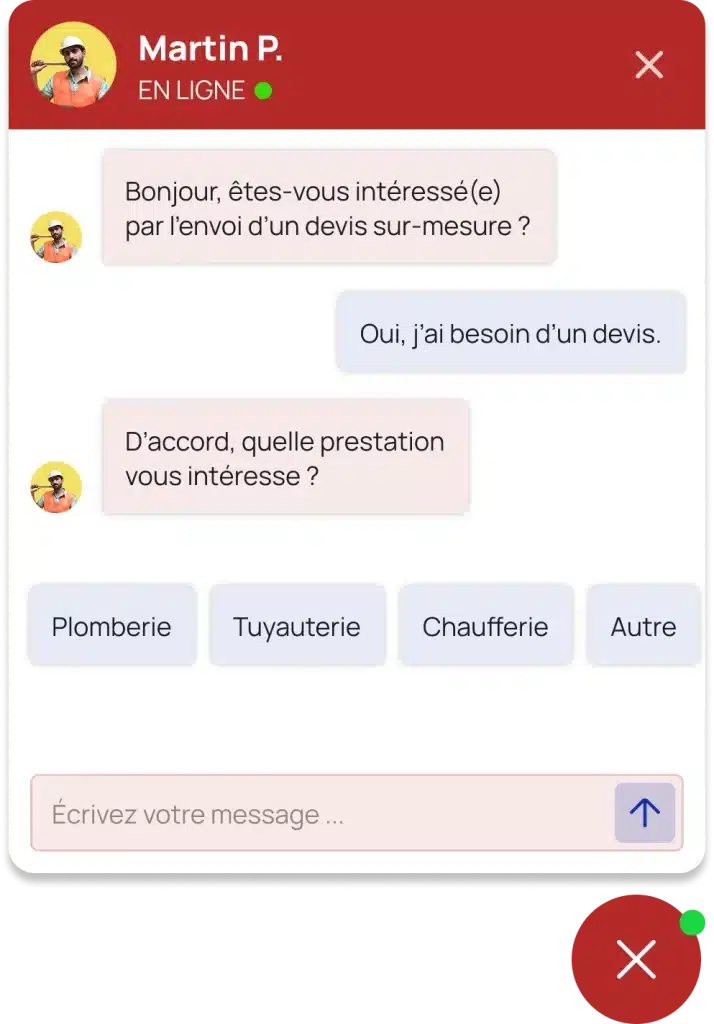 Chat IA en rouge